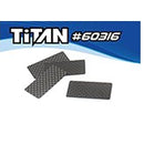 Titan 1/10 Touring Car Wing Side Plates 20X40mm (4) 60316-2