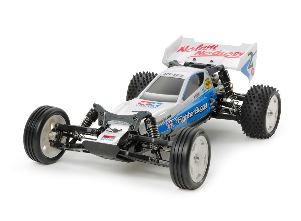 Tamiya Fighter Buggy 2WD ホワイト/ブルー Tamiya Neo Fighter Buggy (DT-03) 58587 | Miniature Models