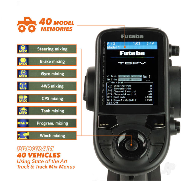 Futaba T6PV 6-Channel Surface Radio with R304SB-E Rx