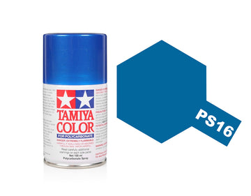 Tamiya PS-16 Metallic Blue Pollycarbonate Spray Paint 86016