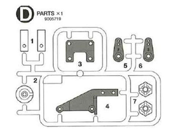 Tamiya D Parts For TT01 9005719