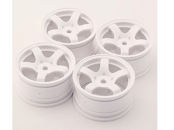 SWEEP Mini 5-Spoke Wheel Type A White 4pcs SW0001