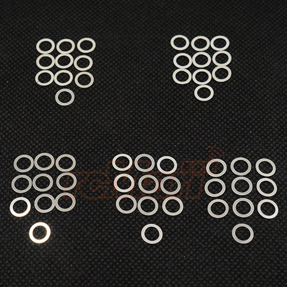 5X7MM STAINLESS STEEL SPACER SET 0.1 0.15 0.2 0.25 0.3MM YA-0551