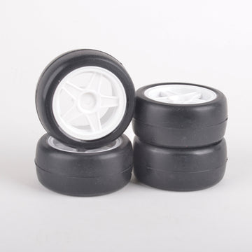 RUSH MINI TYRES 30 ROUND PRE-GLUED 4PCS RU0486