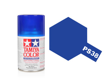 Tamiya PS-38 Translucent Blue Pollycarbonate Spray Paint 86038
