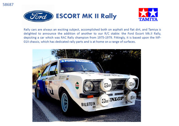 Ford Escort Mk2 Rally PB (MF-01X) Kit 58687