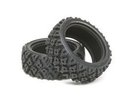 Tamiya RALLY BLOCK TIRE SET (Pair)  50476