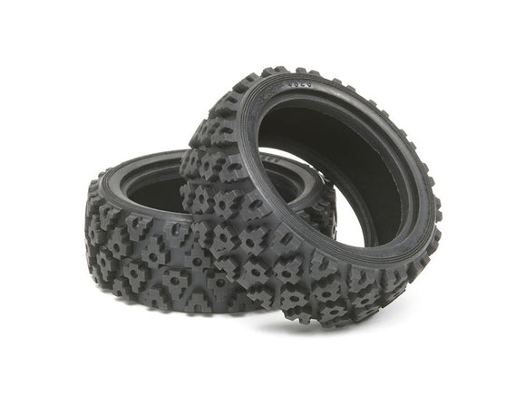 Tamiya RALLY BLOCK TIRE SET (Pair)  50476