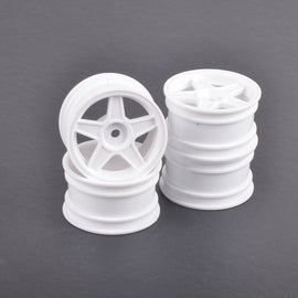 Rush Mini 5-Spoke Wheels White 4pcs 0 Offset RU0368