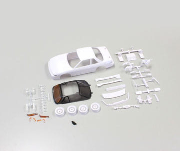 Bodyshell Nissan Silvia S13 Mini-Z + 4WD Rims (White Body)  K.MZN178