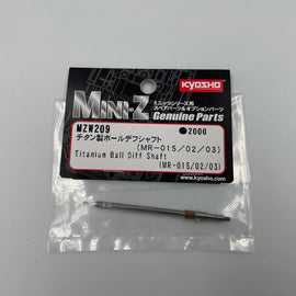 Titanium Ball Differential Shaft Mini-Z K.MZW209 - 0