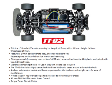 Ford Escort Cosworth 1998 TT-02 Kit 58691 - 0