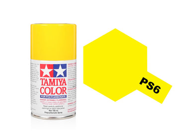 Tamiya PS-6 Yellow Pollycarbonate Spray Paint 86006