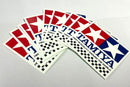 Original Tamiya Co. Chequer Flag Logo Stickers 3 pcs-2