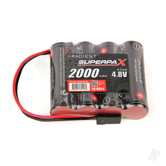 NiMH 4.8V 2000mAh AA SBS-Flat, Rx-JR  RDNA0199