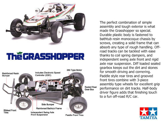 Tamiya Grasshopper Kit Inc ESC 58346