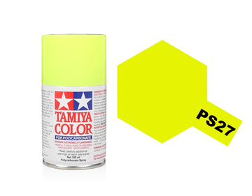 Tamiya PS-27 Fluorescent Yellow Pollycarbonate Spray Paint 86027
