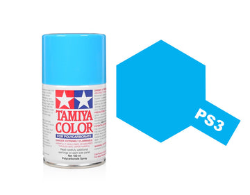Tamiya PS-3 Light Blue Pollycarbonate Spray Paint 86003