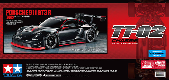 Tamiya Porsche 911 GT3 R (992) TT-02 58745