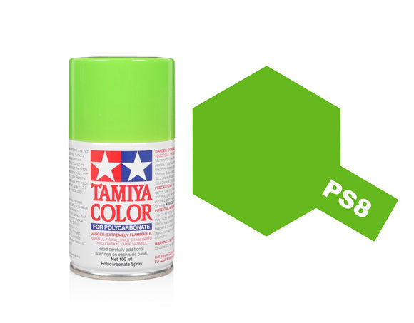 Tamiya PS-8 Light Green Pollycarbonate Spray Paint 86008