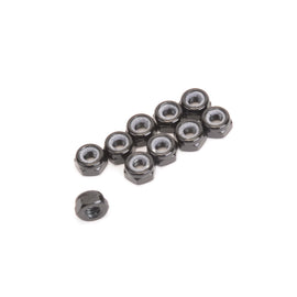 M3 Alloy Nyloc Nuts-Low Profile-Black pk10 CR517