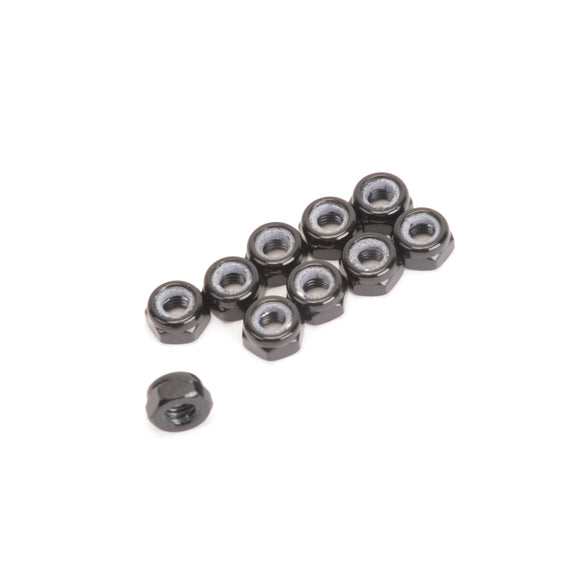 M3 Alloy Nyloc Nuts-Low Profile-Black pk10 CR517