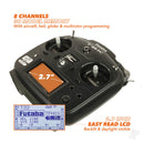 T6K-V3S 8-Channel Air Radio with R3008SB Rx, Mode 1  FUT05003170-3-2