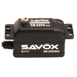 SAVOX LOW PROFILE BRUSHLESS DIGITAL SERVO 10KG/0.076S@6.0V - BLACK  SAV-SB2263MG
