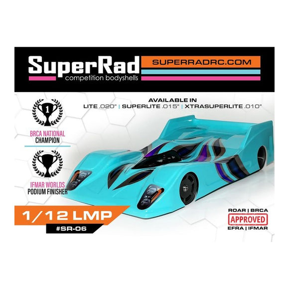 SuperRad 1/12 Race body Super Light SR-06x-015 12th Circuit