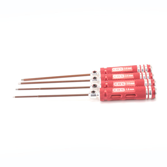 EDS HEX Driver Set 1.5, 2, 2.5, 3MM-Lightweight Drivers 4PC