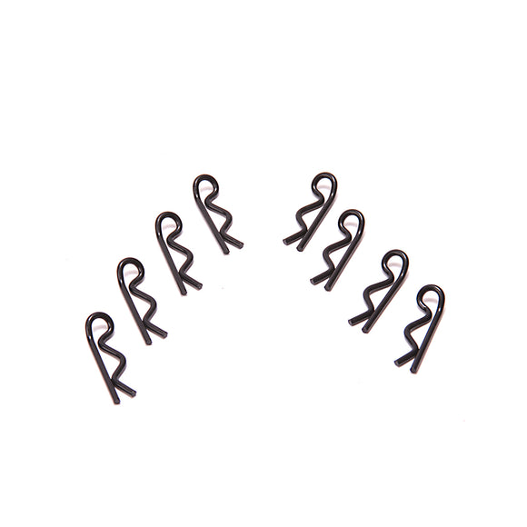 Aerox Handed Body Clips - Black (pk8)  AX034
