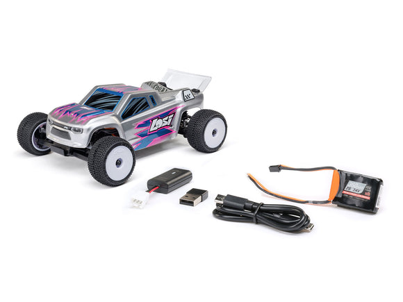 Losi 1/28 Micro-T 2WD Stadium Truck RTR Silver C-LOS-1392T2