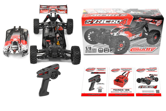 CORALLY SYNCRO-4 BRUSHLESS 4S 4WD BASHER BUGGY RTR - RED C-00287-R