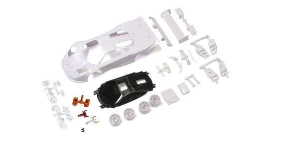 Bodyshell McLaren F1 GTR Mini-Z + 2WD Rims (White Body)  K.MZN192