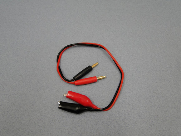 Logic RC Charge Lead : 4mm~Mini Croc Clips O-LGL-CLCROC