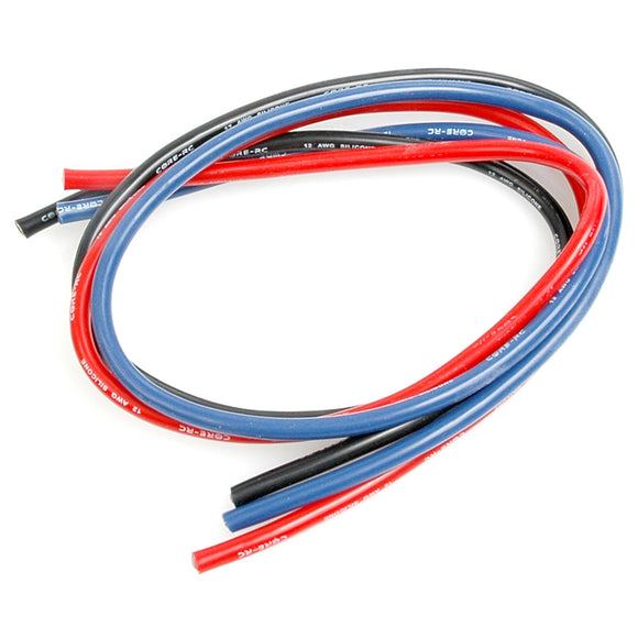 CORE RC Silicone Wire 12g - Red/Black/Blue 3x50cm  CR115