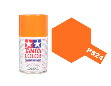 Tamiya PS-24 Fluorescent Orange Pollycarbonate Spray Paint 86024
