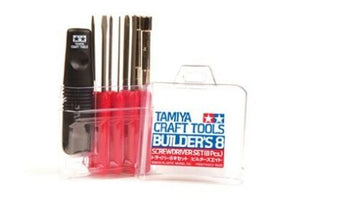 Tamiya 8 Piece Screw Driver Tool Kit Set TA 74023