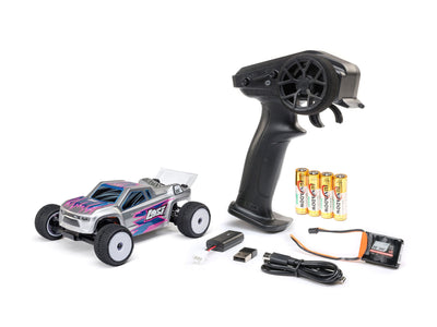 Losi 1/28 Micro-T 2WD Stadium Truck RTR Silver C-LOS-1392T2 - 0