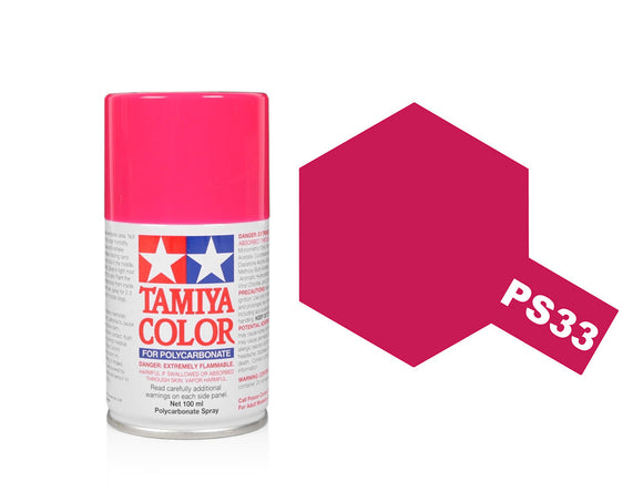 Tamiya PS-33 Cherry Red Pollycarbonate Spray Paint 86033