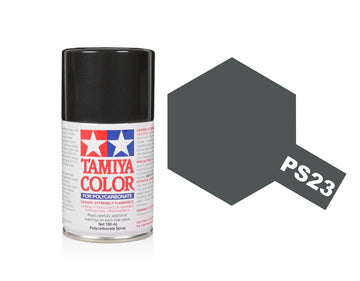Tamiya PS-23 Gun Metal Pollycarbonate Spray Paint 86023