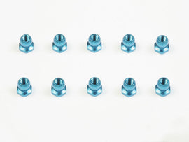 5mm Aluminum Short Ball Nut (Blue/10 Pcs.)  53869