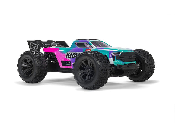 ARRMA 1/16 MINI KRATON 3S DSC 4X4 RTR with Batt/Charg, Teal/Pink C-ARA2508ST2