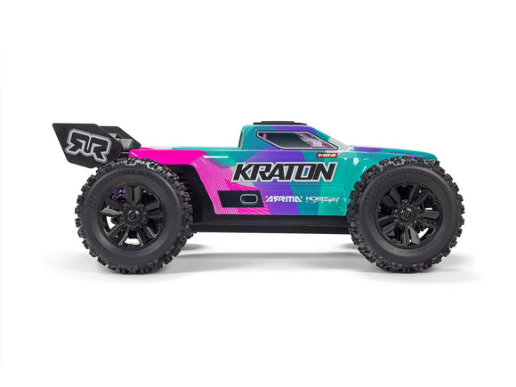 ARRMA 1/16 MINI KRATON 3S DSC 4X4 RTR with Batt/Charg, Teal/Pink C-ARA2508ST2