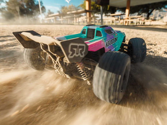ARRMA 1/16 MINI KRATON 3S DSC 4X4 RTR with Batt/Charg, Teal/Pink C-ARA2508ST2