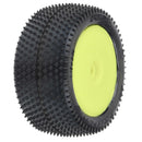 Pro-Line 1/18 Prism Rear Carpet Mini-B Tires Mounted 8mm Yellow Wheel G-PRO8297-12-2
