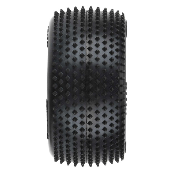 Pro-Line 1/18 Prism Rear Carpet Mini-B Tires Mounted 8mm Yellow Wheel G-PRO8297-12