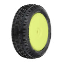PRO-LINE 1/18 Wedge Front Carpet Mini-B Tires Mounted 8mm Yellow Whee G-PRO8298-12-1