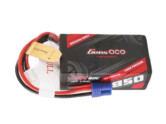 Li-Po Car 2S 7.4V 850mAh 60C with EC2 O-GC2S0850-60E2
