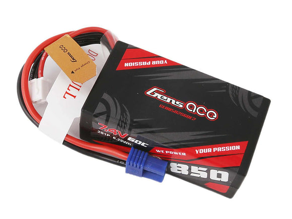 Li-Po Car 2S 7.4V 850mAh 60C with EC2 O-GC2S0850-60E2